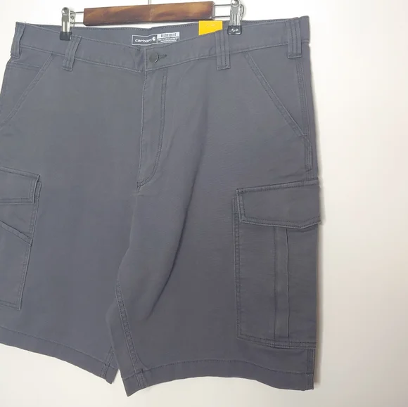 Carhartt Rugged Flex Relaxed Fit Canvas Cargo Work Short Gray Size 40 New w/ Tag - Picture 4 of 15